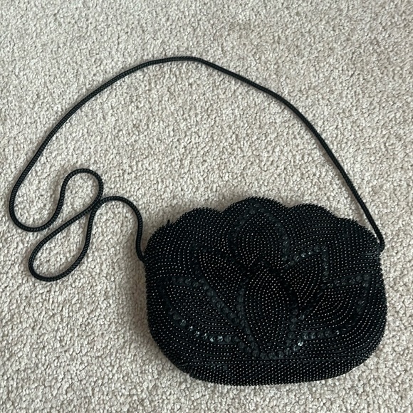 “Black-Sequined Bag” - Picture 1 of 6
